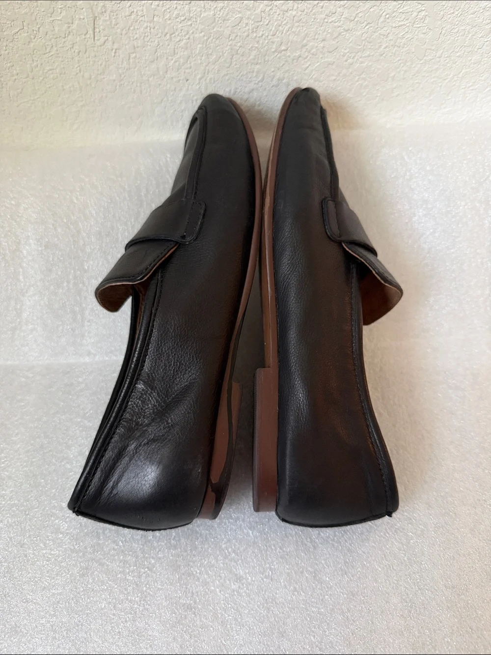 Madewell Black Leather Lacy Loafers      Size 6 1/2